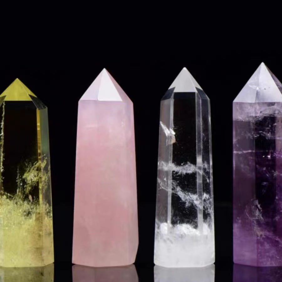 Crystal type efficacy and role healing crystal knowledge clear quartz amethyst rose quartz garden quartz