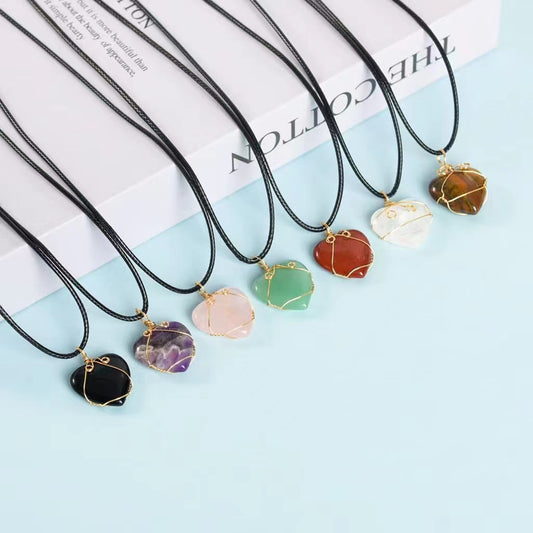 1PCS Crystal Heart Pendant