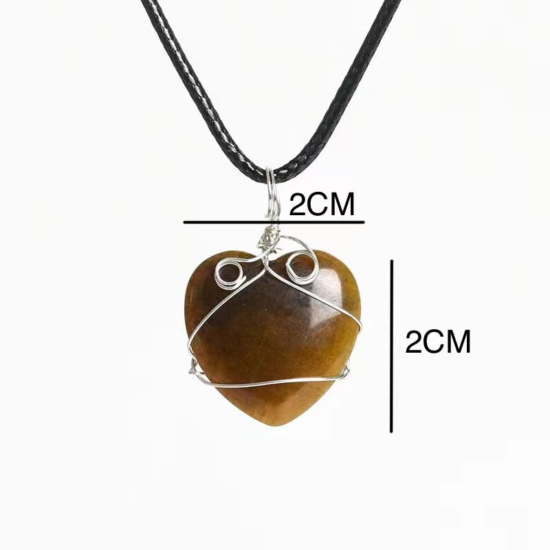 1PCS Crystal Heart Pendant