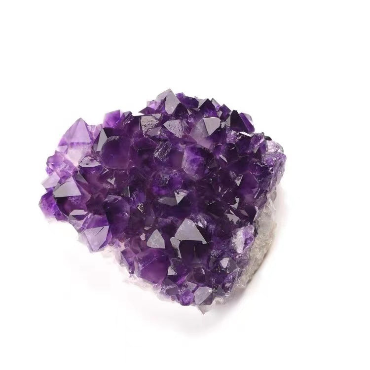 1pcs Manufacturers wholesale natural amethyst cluster amethyst block amethyst hole piece display mineral specimens