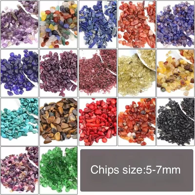 Natural crystal stone chips degaussing crystal amethyst stone powder crystal lapis lazio aromatherapy polishing crystal stone