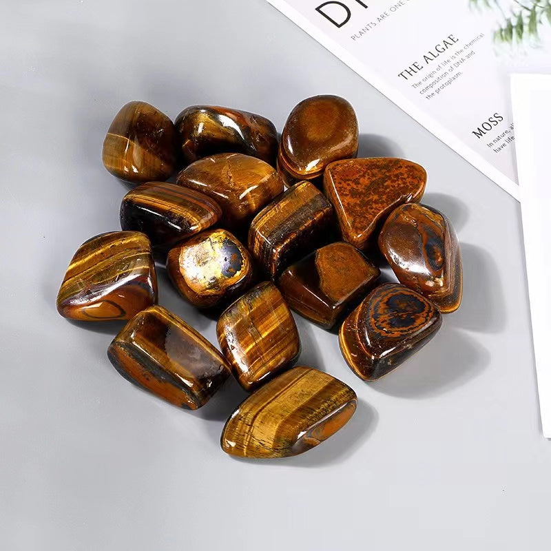 Natural crystal  particle polished 2-3CM stone tiger eye stone diffuser stone decoration