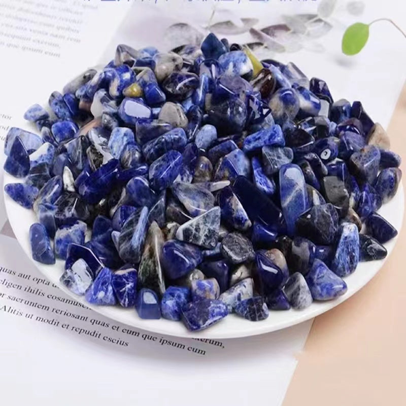 Natural crystal stone chips degaussing crystal amethyst stone powder crystal lapis lazio aromatherapy polishing crystal stone