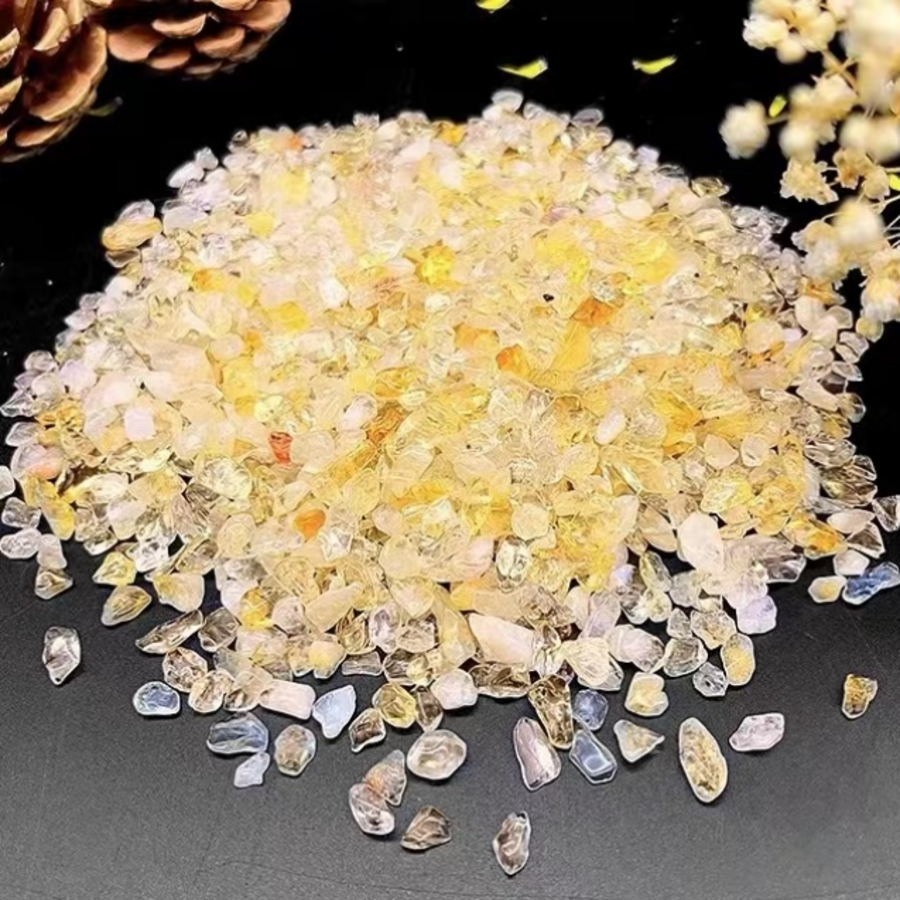 Natural crystal stone chips degaussing crystal amethyst stone powder crystal lapis lazio aromatherapy polishing crystal stone