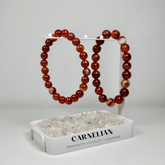 Natural Carnelian Bracelet  Beads Bracelet  Reiki Yoga fashion