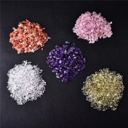 Natural crystal stone chips degaussing crystal amethyst stone powder crystal lapis lazio aromatherapy polishing crystal stone