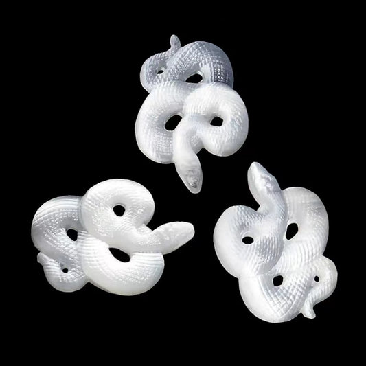 1 Pcs Natural crystal transparent selenite snake  crafts