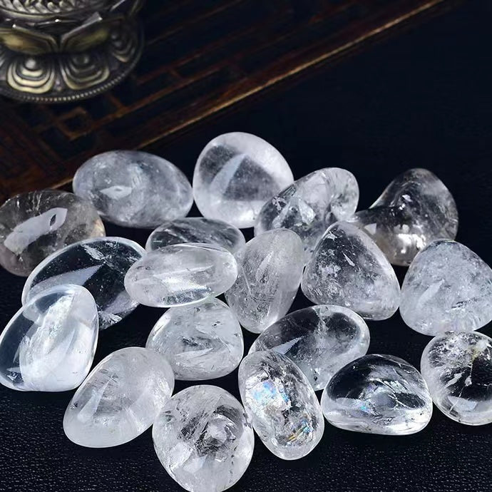 Natural crystal  particle polished 2-3CM stone clear quartz diffuser stone decoration