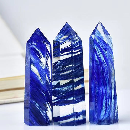 1 pcs Natural Melting crystal tower symbiotic hexagonal ornament single pointed living room office