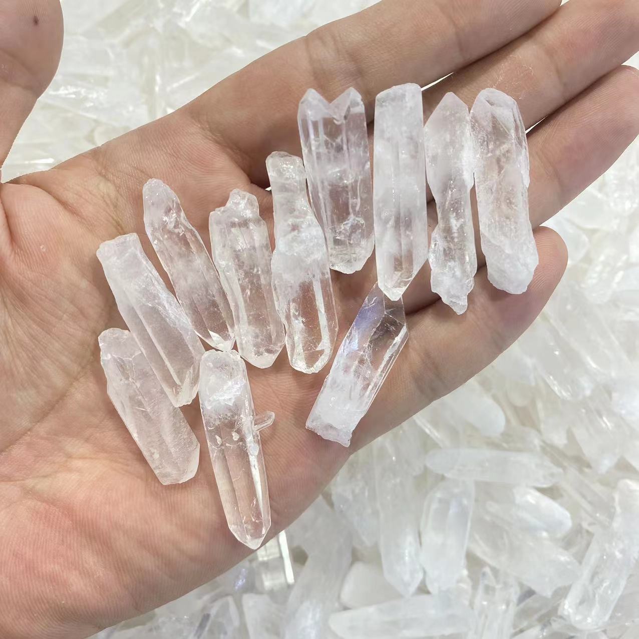 clear quartz raw stone healing crystal