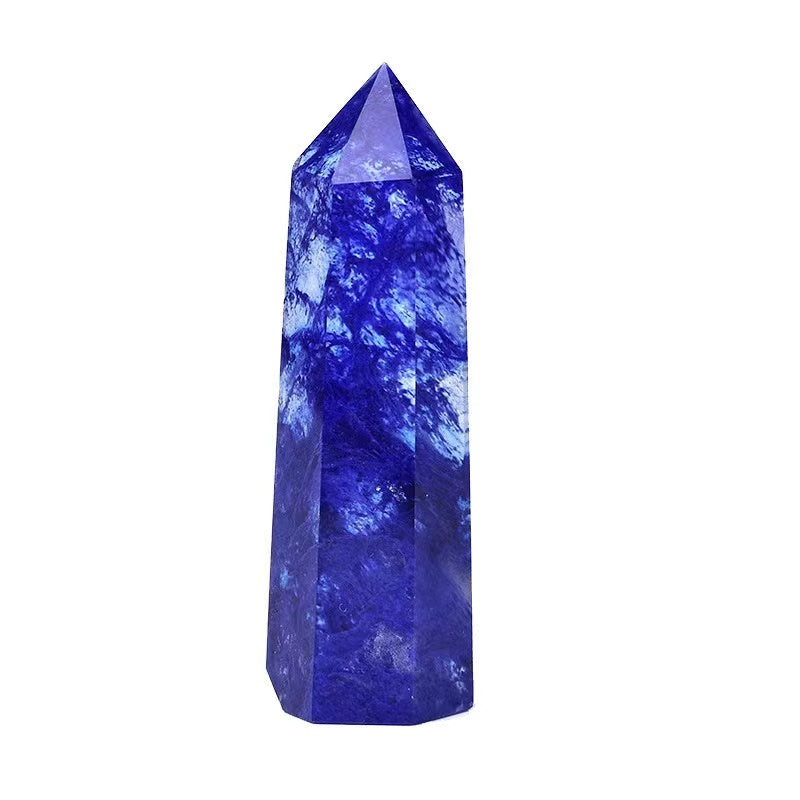 1 pcs Natural Melting crystal tower symbiotic hexagonal ornament single pointed living room office