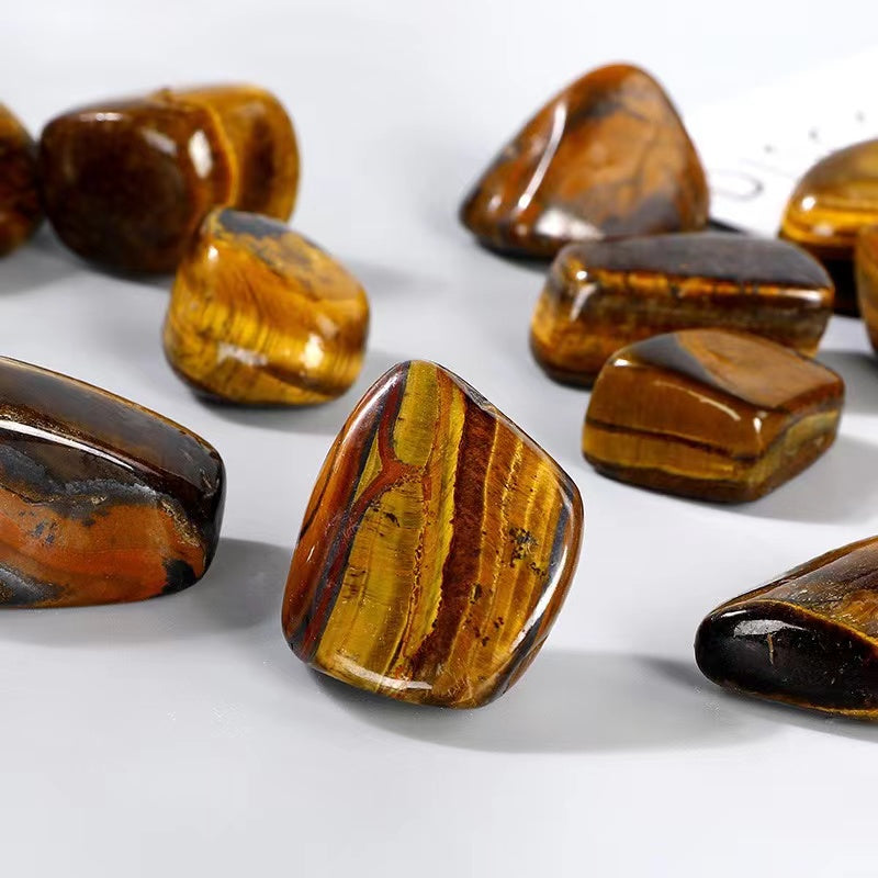 Natural crystal  particle polished 2-3CM stone tiger eye stone diffuser stone decoration