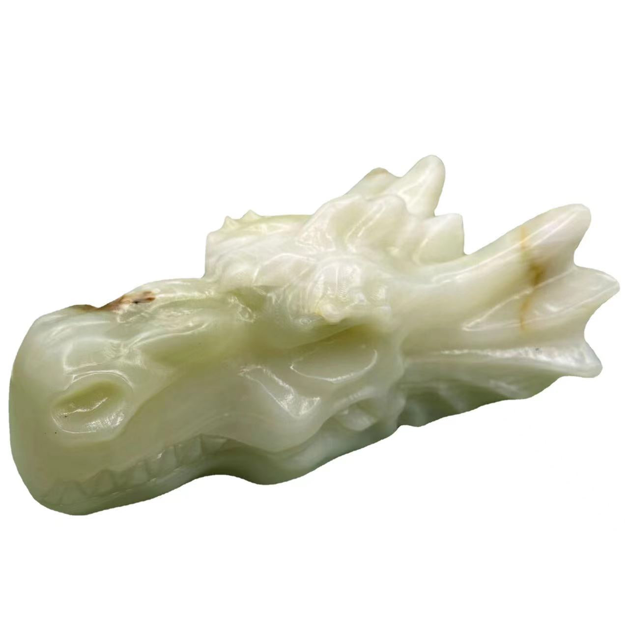 1Pcs Natural crystal raw stone Afghanistan jade faucet exquisitely carved office decoration desktop decoration crafts