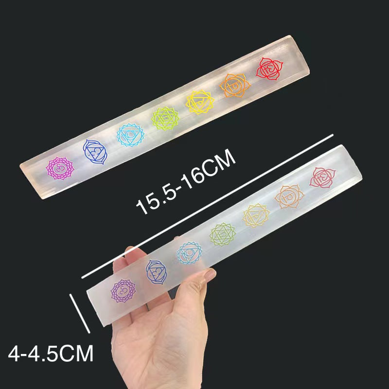 1 PCS Natural Selenite Gypsum bar Seven Chakra Energy Crystal Bar adornment New crystal gypsum