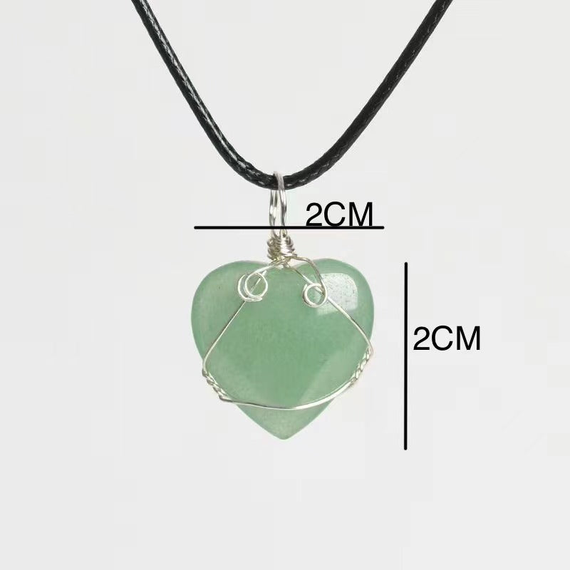 1PCS Crystal Heart Pendant