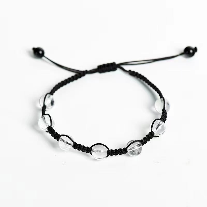 1 PCS Natural crystal various materials 8mm beads seven beads string stone beaded bracelet