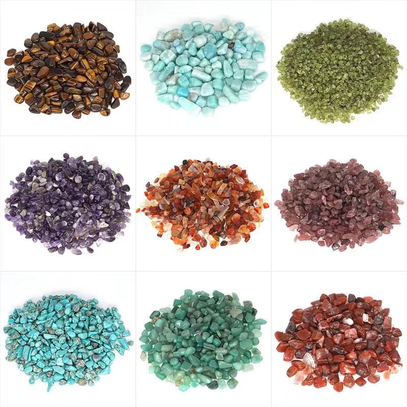 Natural crystal stone chips degaussing crystal amethyst stone powder crystal lapis lazio aromatherapy polishing crystal stone