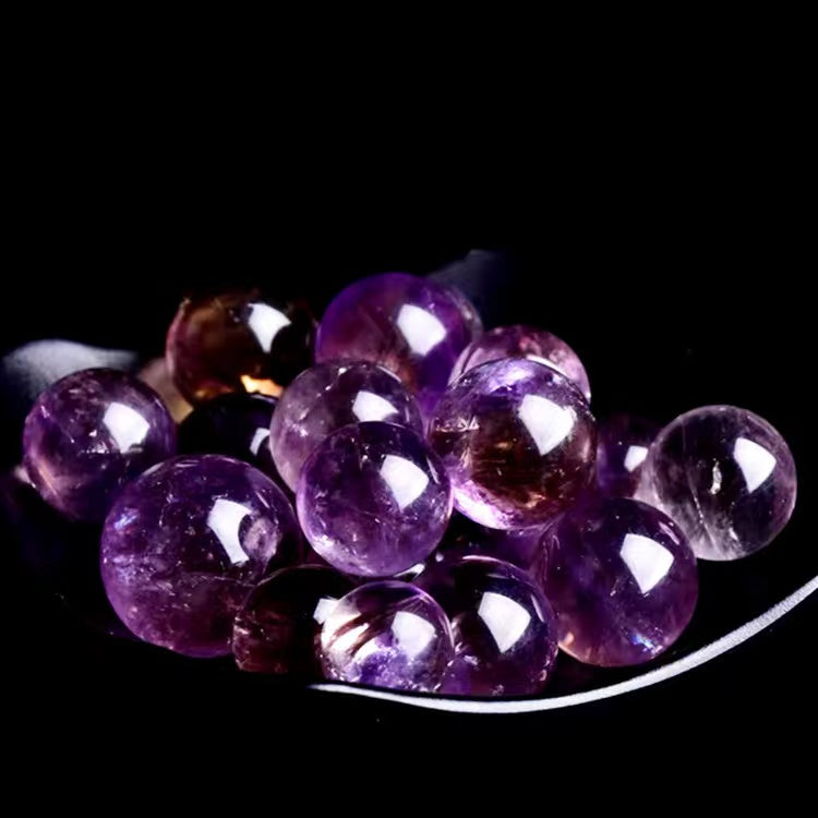 Natural crystal sphere amethyst sphere decoration raw stone polishing