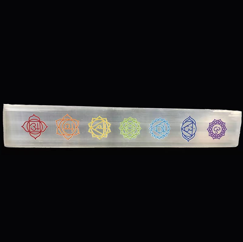 1 PCS Natural Selenite Gypsum bar Seven Chakra Energy Crystal Bar adornment New crystal gypsum