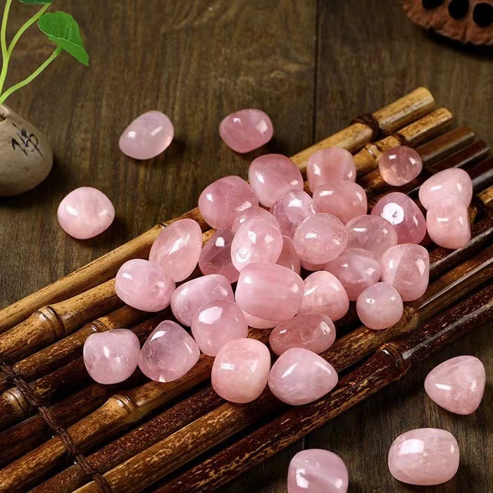 Natural crystal  particle polished 2-3CM stone rose quartz diffuser stone decoration