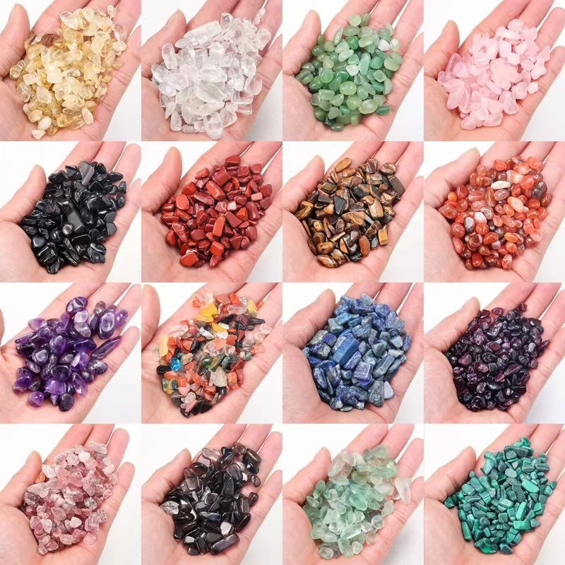 Natural crystal stone chips degaussing crystal amethyst stone powder crystal lapis lazio aromatherapy polishing crystal stone