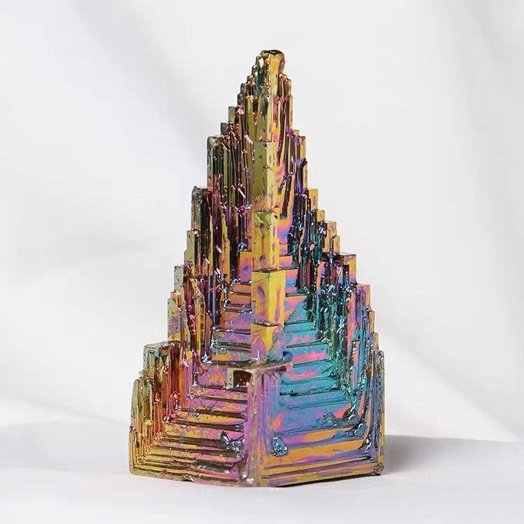 1 Pcs Bismuth mineral raw stone Bismuth crystal mineral chemical element colorful ore decorative metal ore standard stone decoration