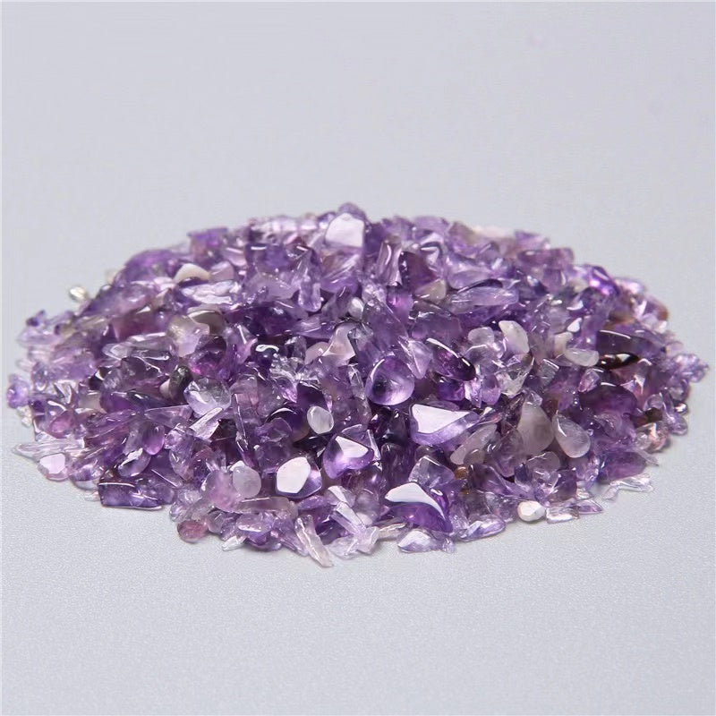 Natural crystal stone chips degaussing crystal amethyst stone powder crystal lapis lazio aromatherapy polishing crystal stone