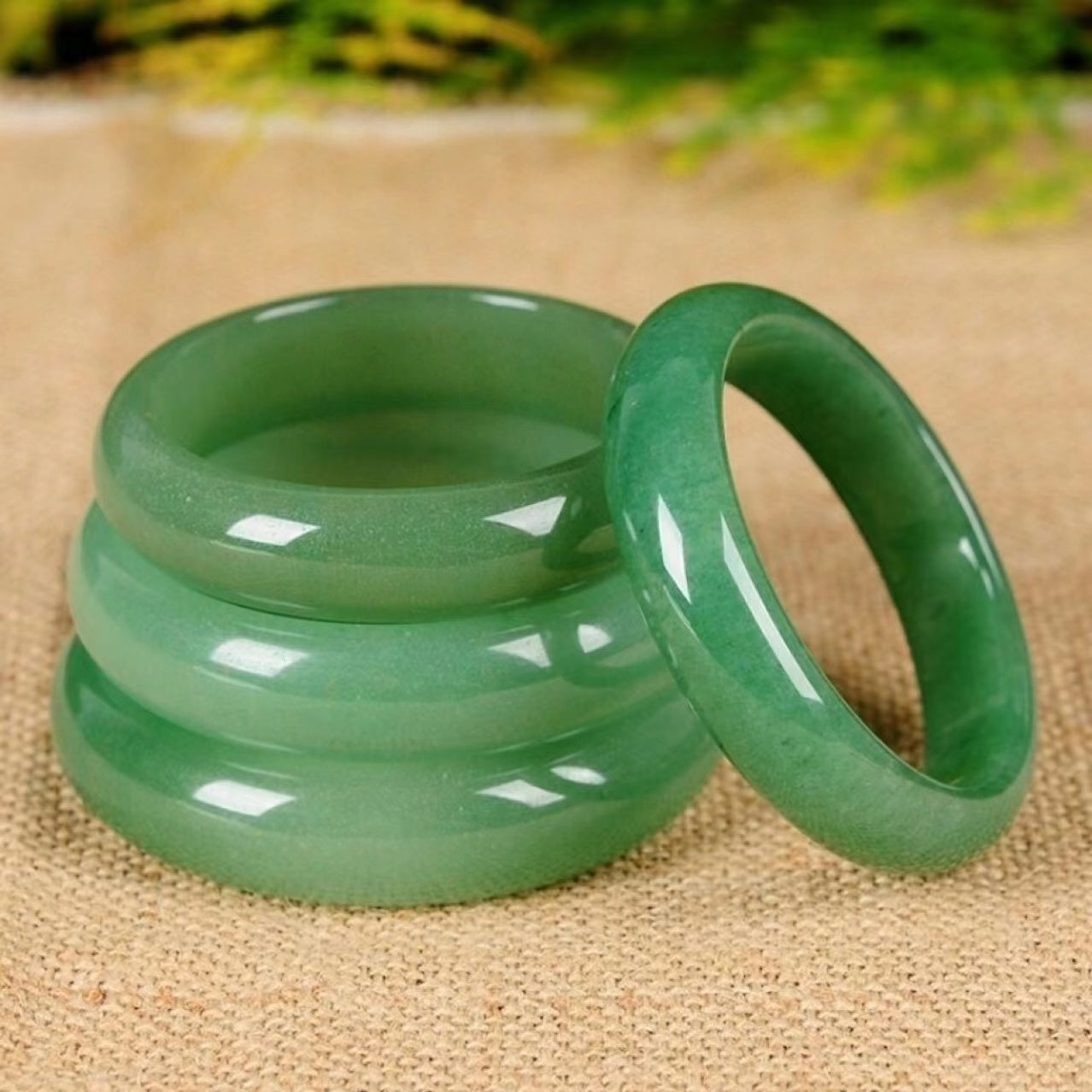 1 Pcs natural green aventurine powder crystal bracelet bangle suitable for women's daily wear