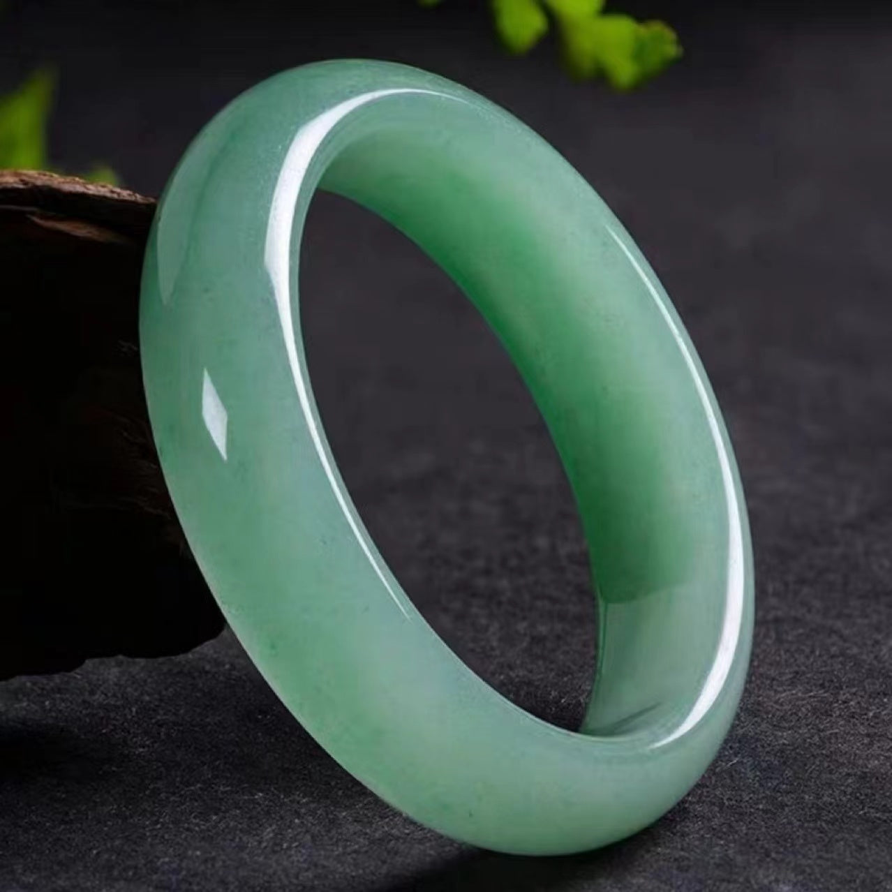 1 Pcs natural green aventurine powder crystal bracelet bangle suitable for women's daily wear