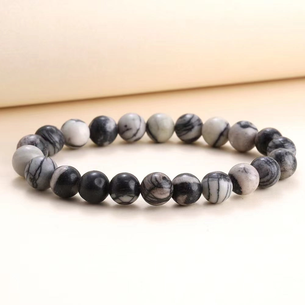 1PCS Natural Crystal bracelet (8mm beads) different material can choose