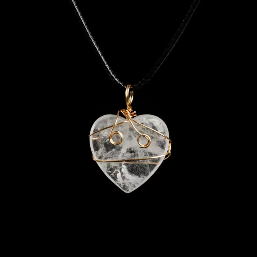 1PCS Crystal Heart Pendant