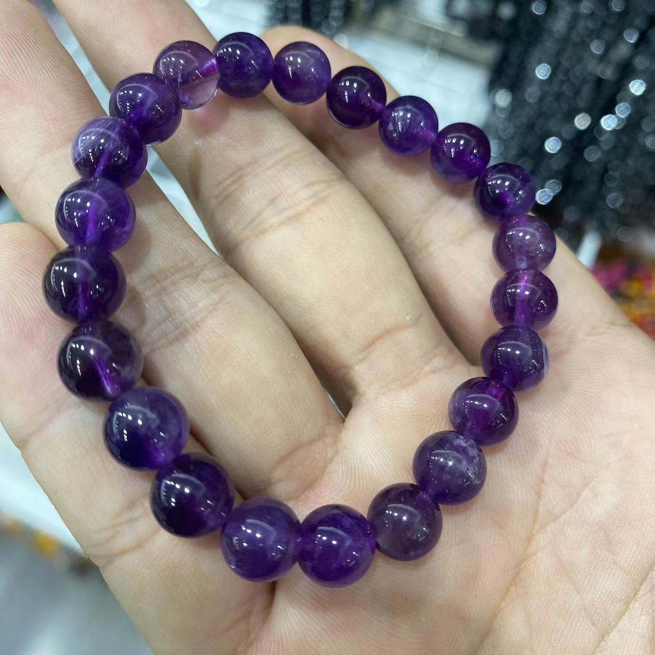 1PCS Natural Crystal bracelet (8mm beads) different material can choose